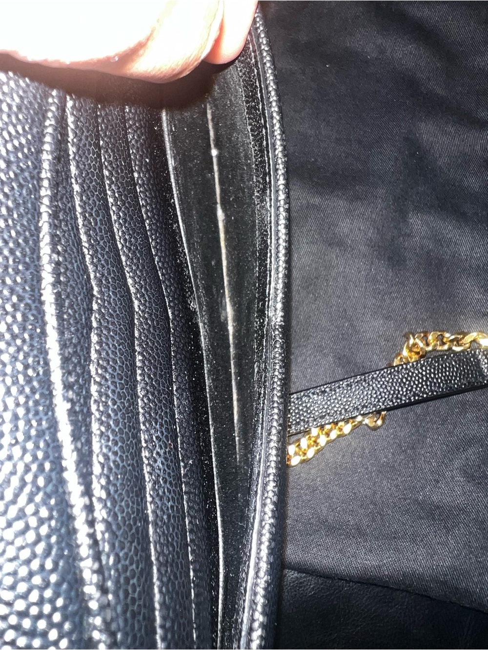 Saint Laurent Black Chevron Quilted Crossbody Camera Bag with Gold YSL Logo - Picture 14 of 15